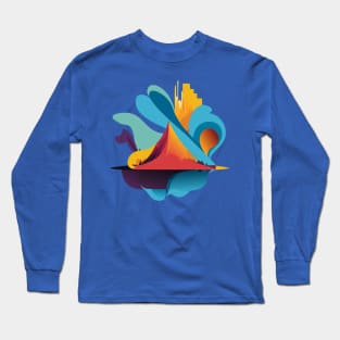 abstract landscape Long Sleeve T-Shirt